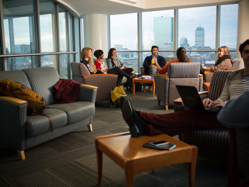 Suffolk University undergraduate student photoshoot.